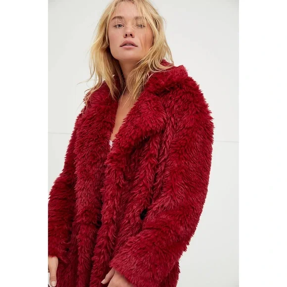 Free People Evys Faux Fur Coat - Picture 2 of 3